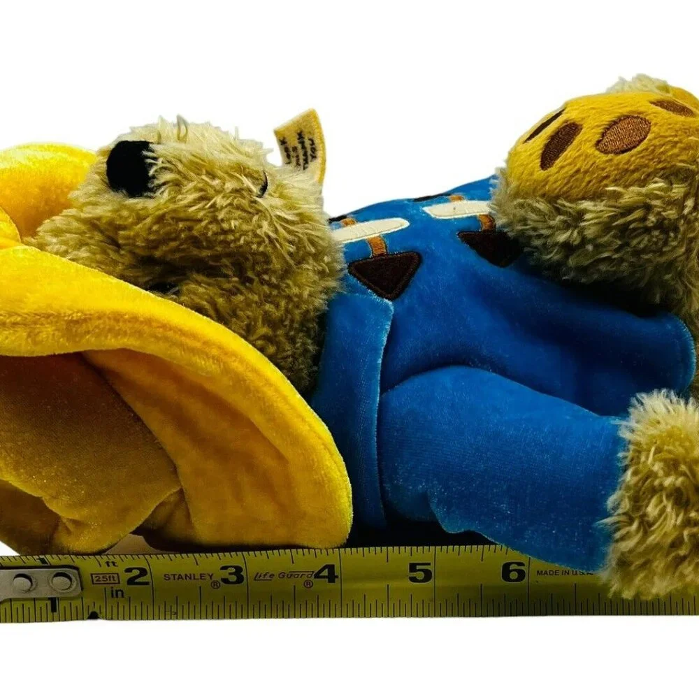 Yottoy My First Paddington Bear Plush Yellow‎ Hat Blue Jacket 8 inch Stuffed